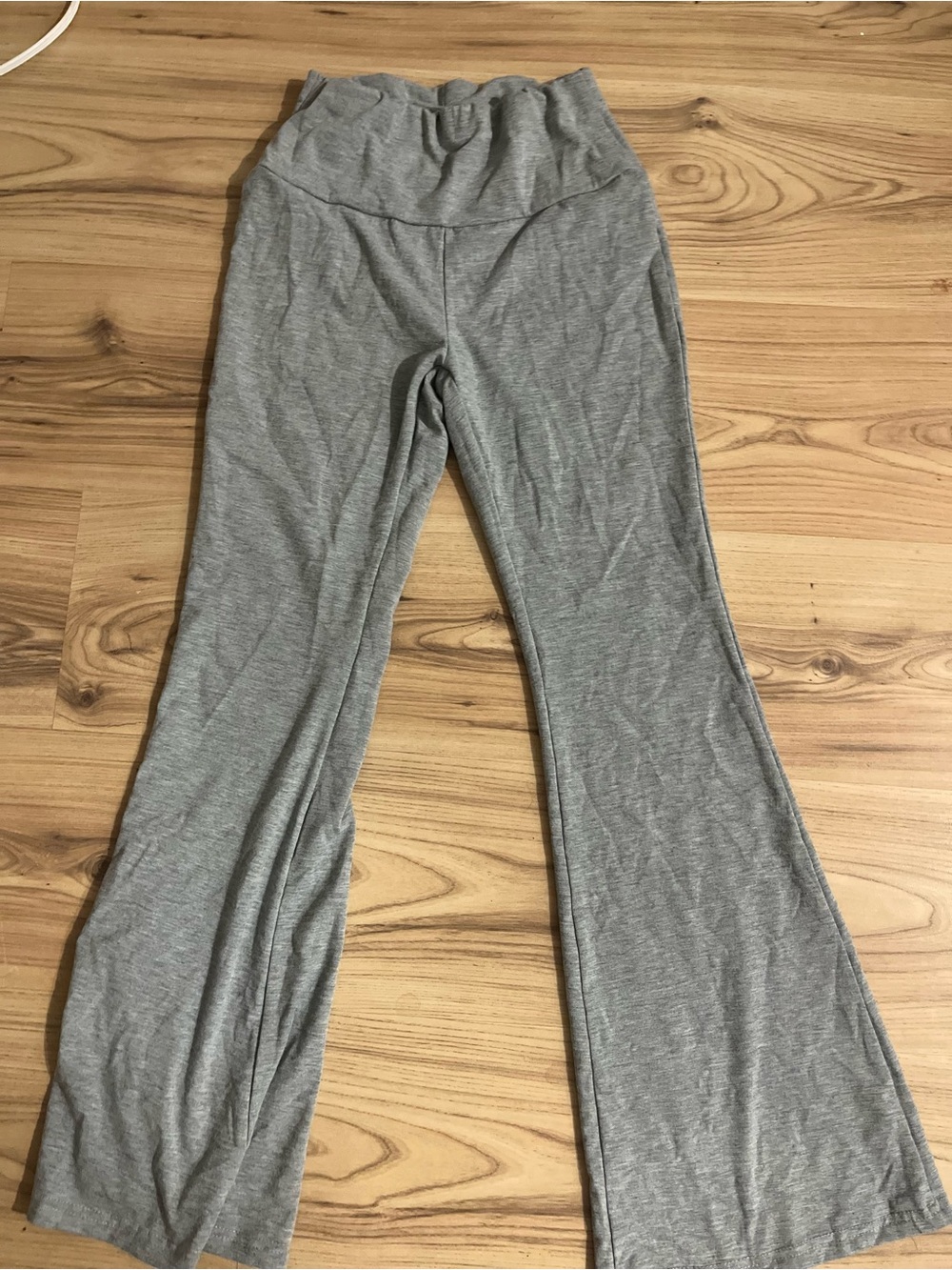 Gray Flared Lounge Pants
